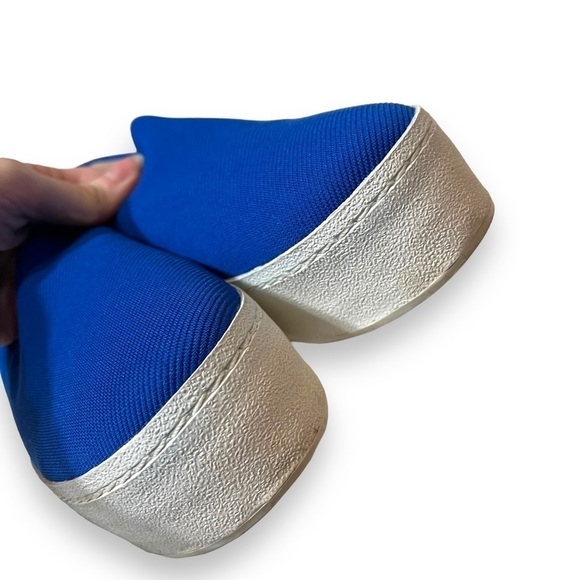 Opening Ceremony Blue Platform Sneakers Size 36 Ribbed Canvas Spice Girls - Picture 6 of 7